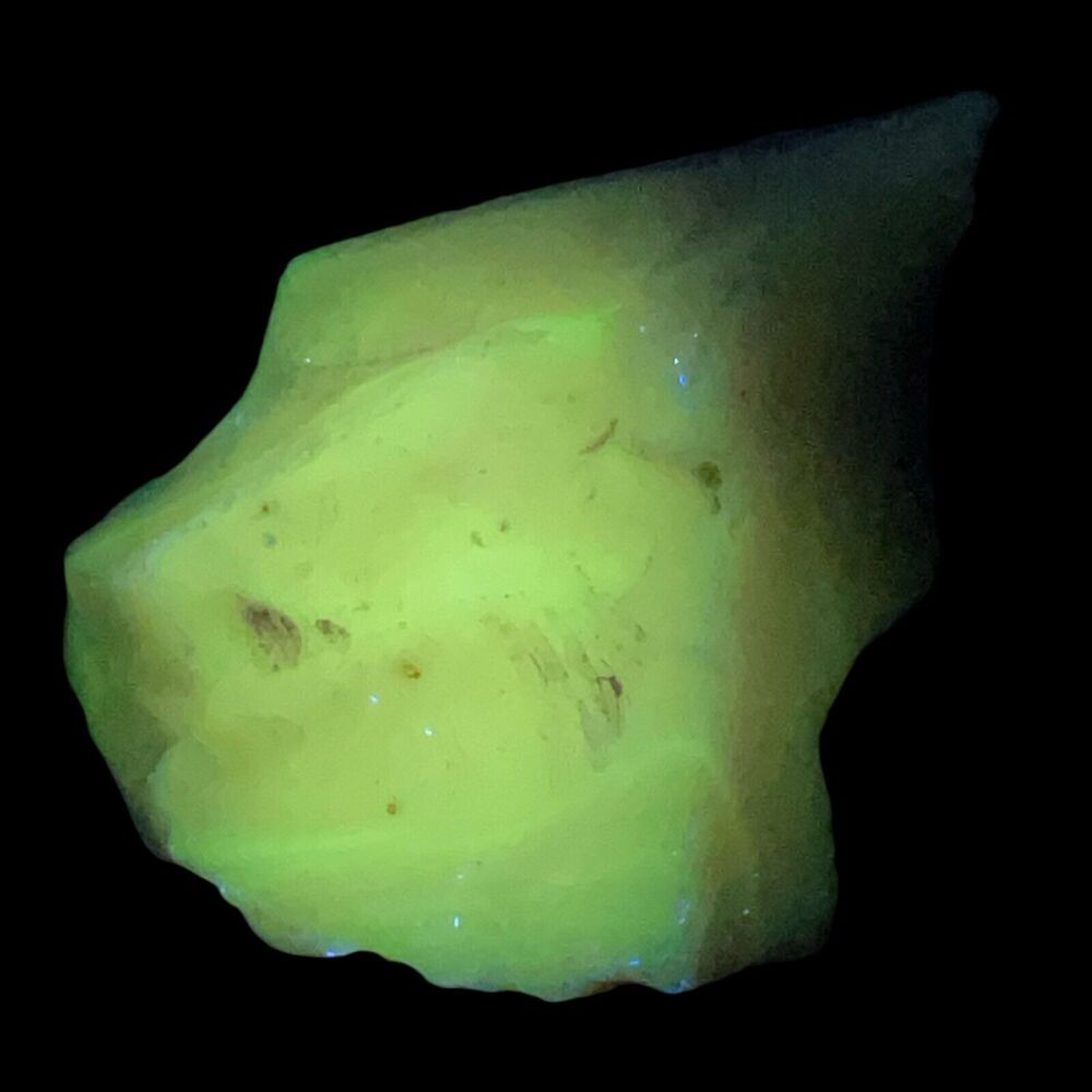 Pink Opaque Art Glass Cullet Glowing Manganese Slag Glass #4GX223